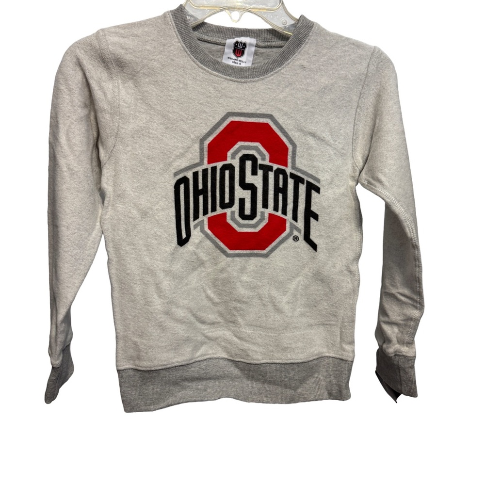 NWT Ohio State University Buckeyes Wes & Willy Reversible Children's Sweatshirt